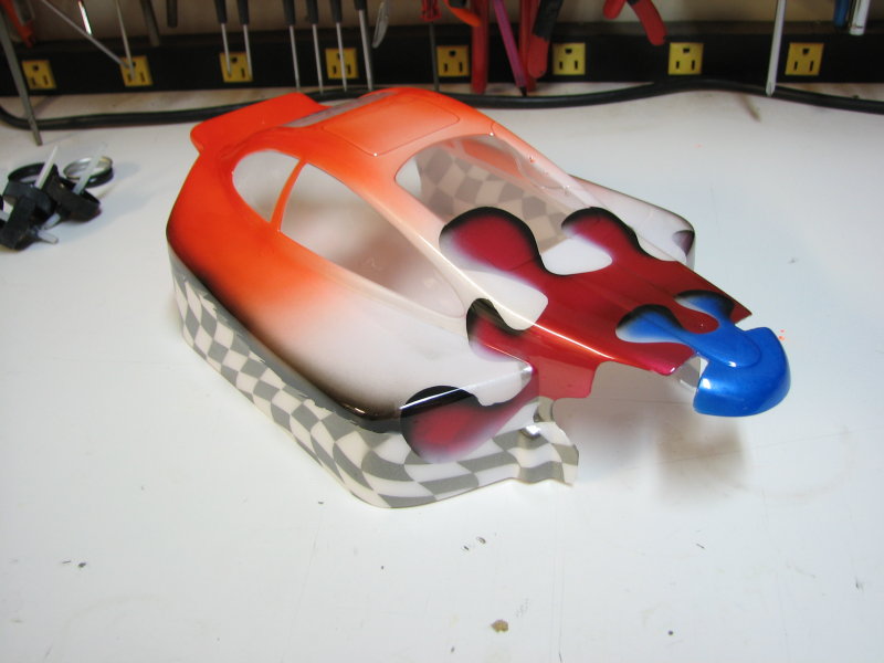 airbrush rc car body